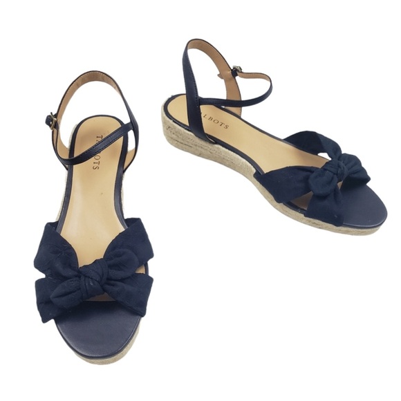 Talbots Shoes - Talbots Pamela Bow Knot Espadrilles Sandals Size 11